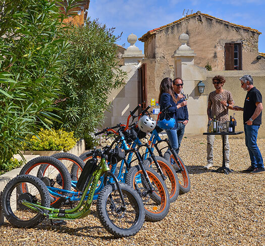visite-chateau-bouis-trottinette-electrique-trottup visite chateau le bouis gruissan
