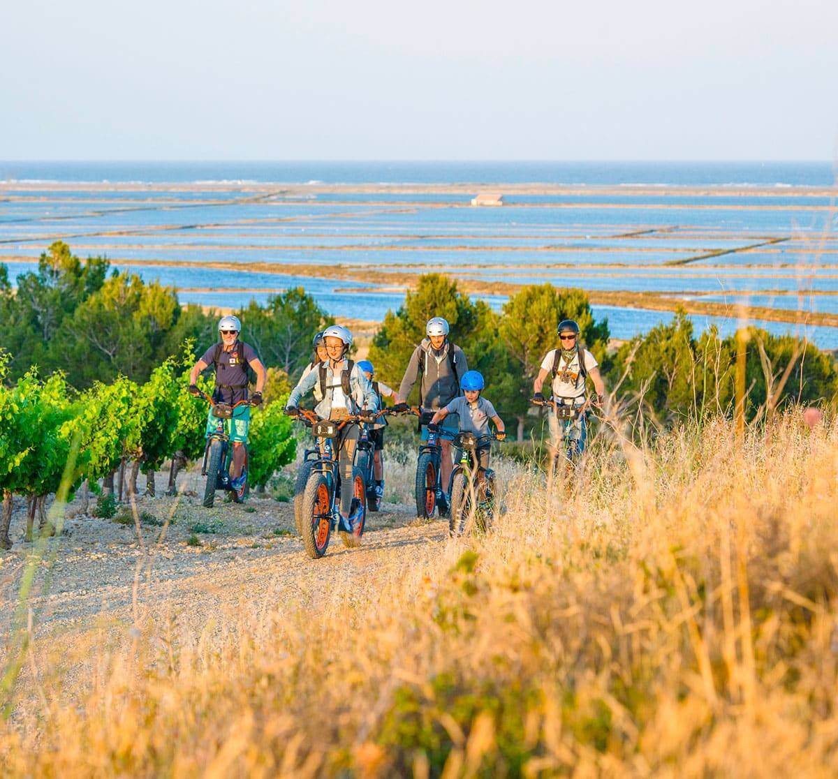 decouverte-salin-gruissan découverte salin gruissan en trottinette électrique tout terrain