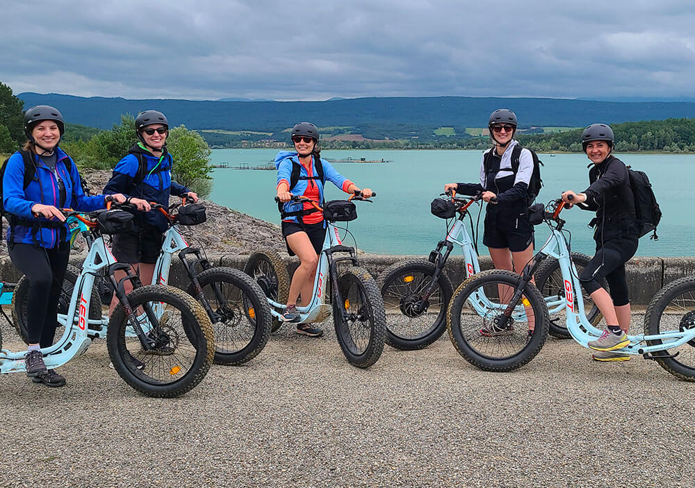 decouverte lac montbel trottinette electrique 1
