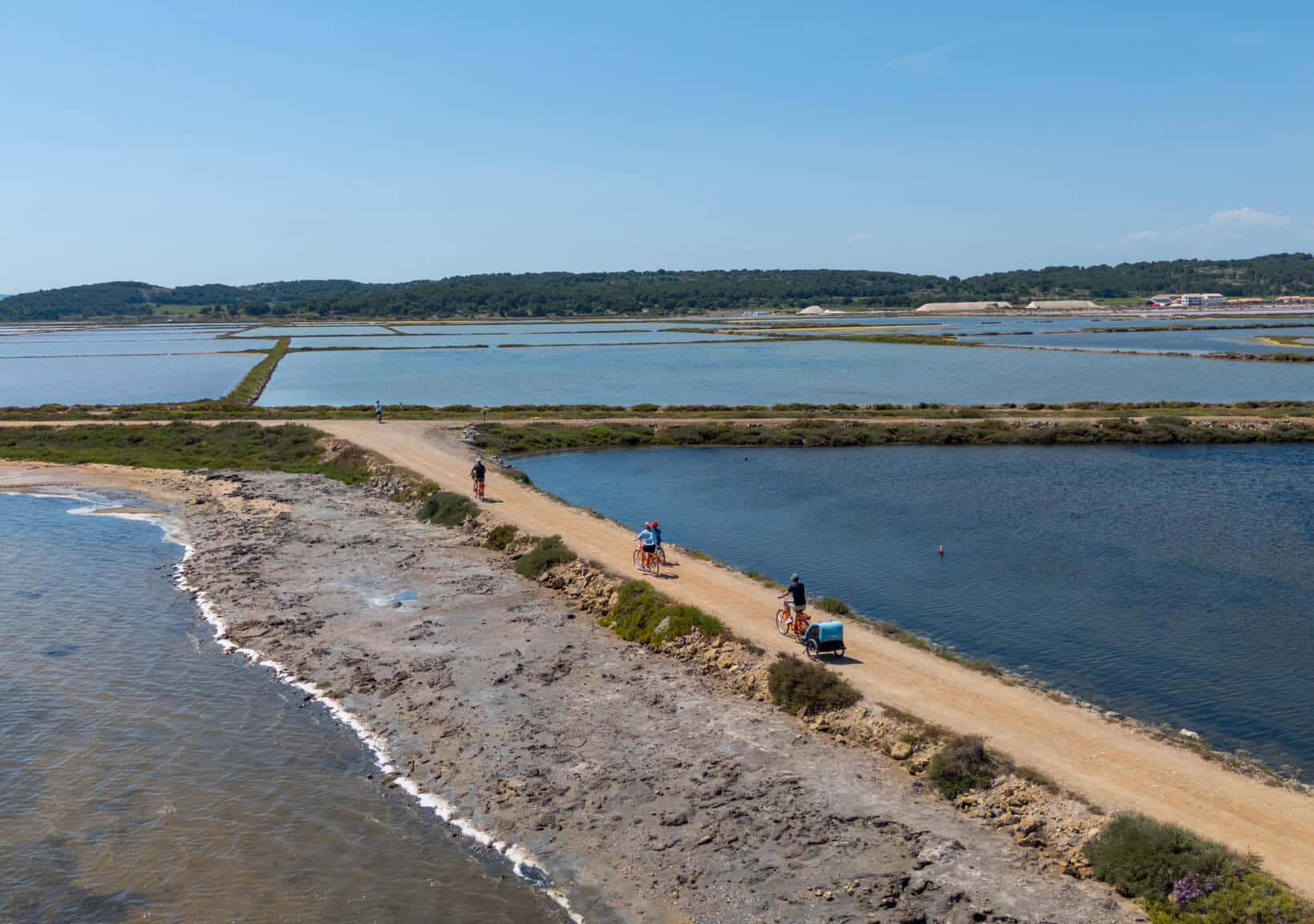 visiter le salin de gruissan en vélo
