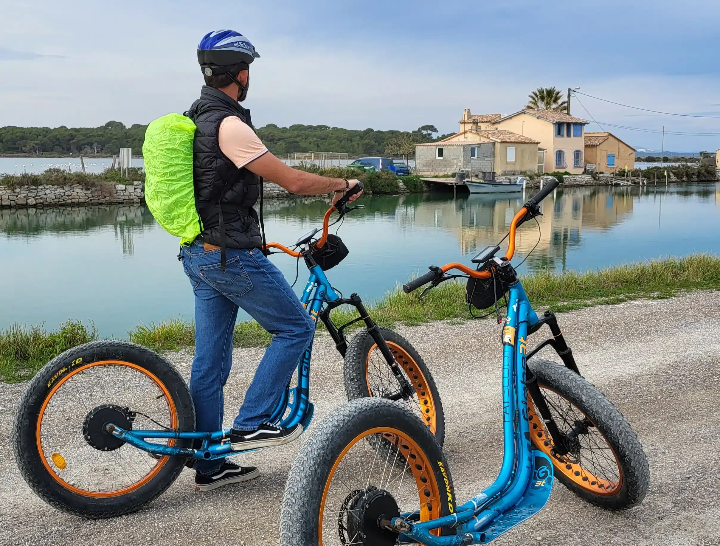 activité nature à frontignan en trottinette électrique tout terrain trottup